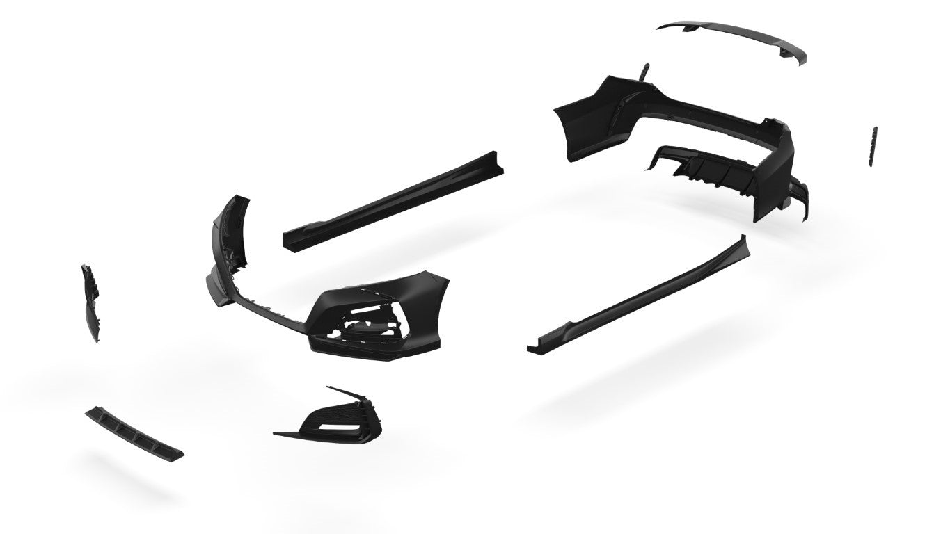Honda Accord 10th Gen Pre-facelift 2018 2019 2020 with Aftermarket Parts - Package A PP Polypropylene & ABS from Yofer USA