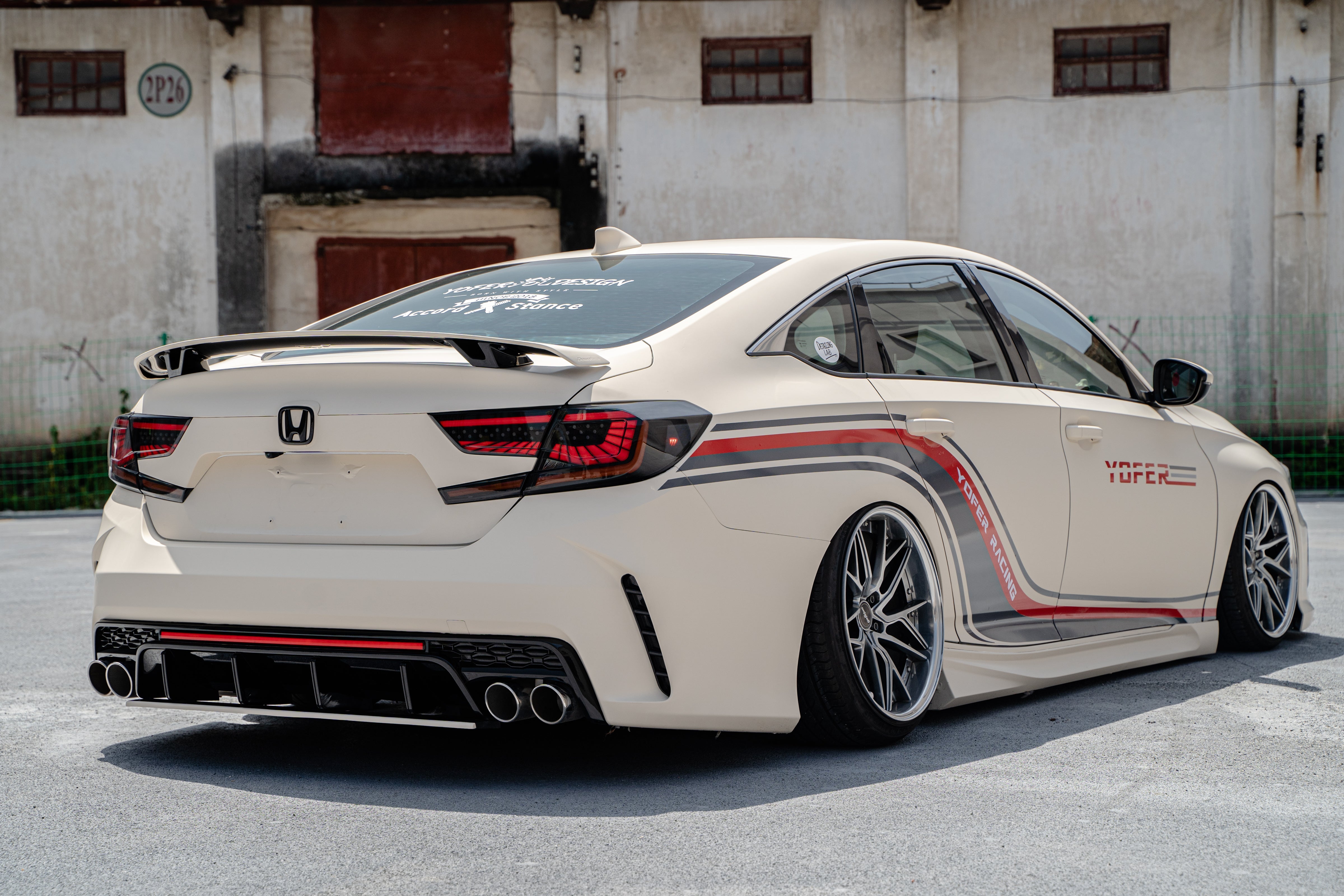 Honda Accord 10th Gen Pre-facelift 2018 2019 2020 with Aftermarket Parts - Package A PP Polypropylene & ABS from Yofer USA