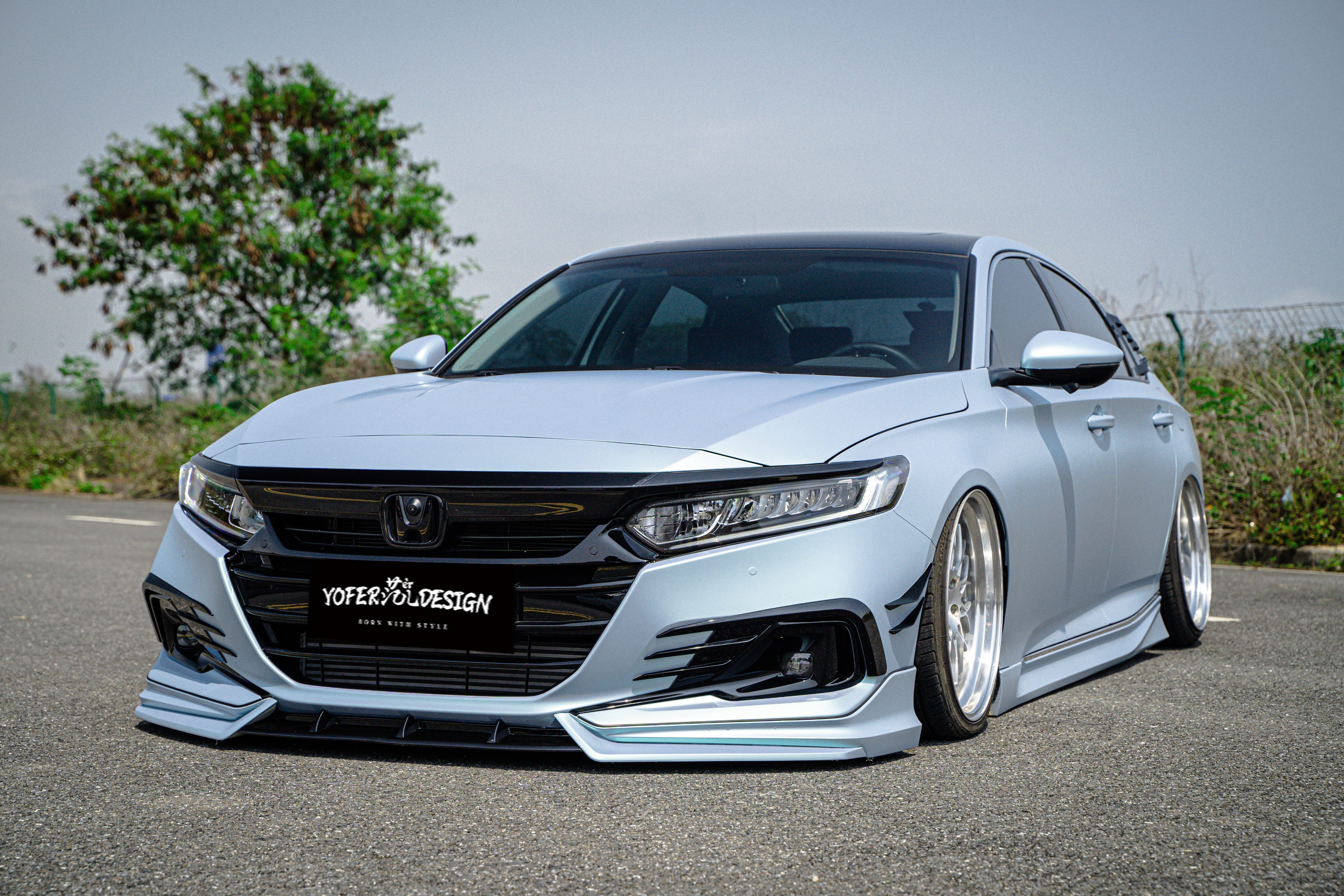 Honda Accord 10.5th Gen facelift 2021 2022 with Aftermarket Parts - Package A PP Polypropylene & ABS from Yofer USA