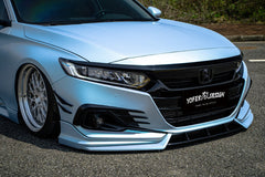 Honda Accord 10th 10.5th Gen 2018-2022 with Aftermarket Parts - Front Bumper Canards ABS from Yofer USA
