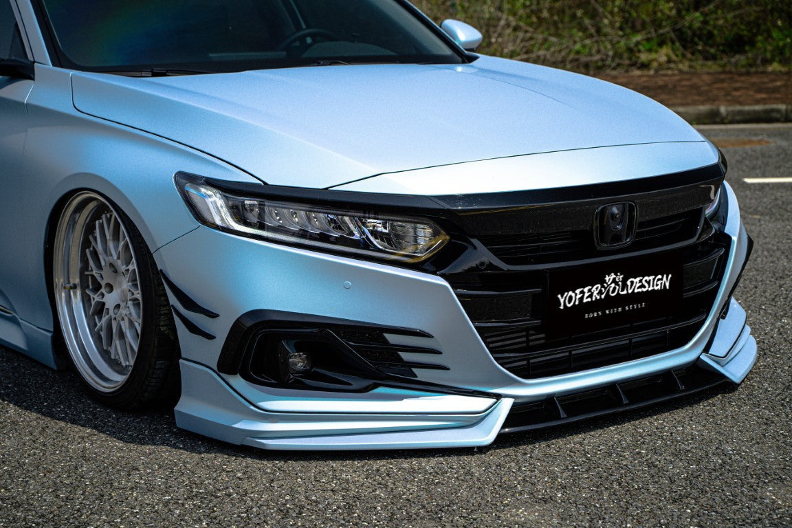 Honda Accord 10.5th Gen facelift 2021-2022 with Aftermarket Parts - Upper Valences ABS from Yofer USA
