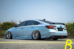Honda Accord 10th 10.5th Gen 2018-2022 with Aftermarket Parts - V2 Style Rear Diffuser & Rear Canards PP from Yofer USA

