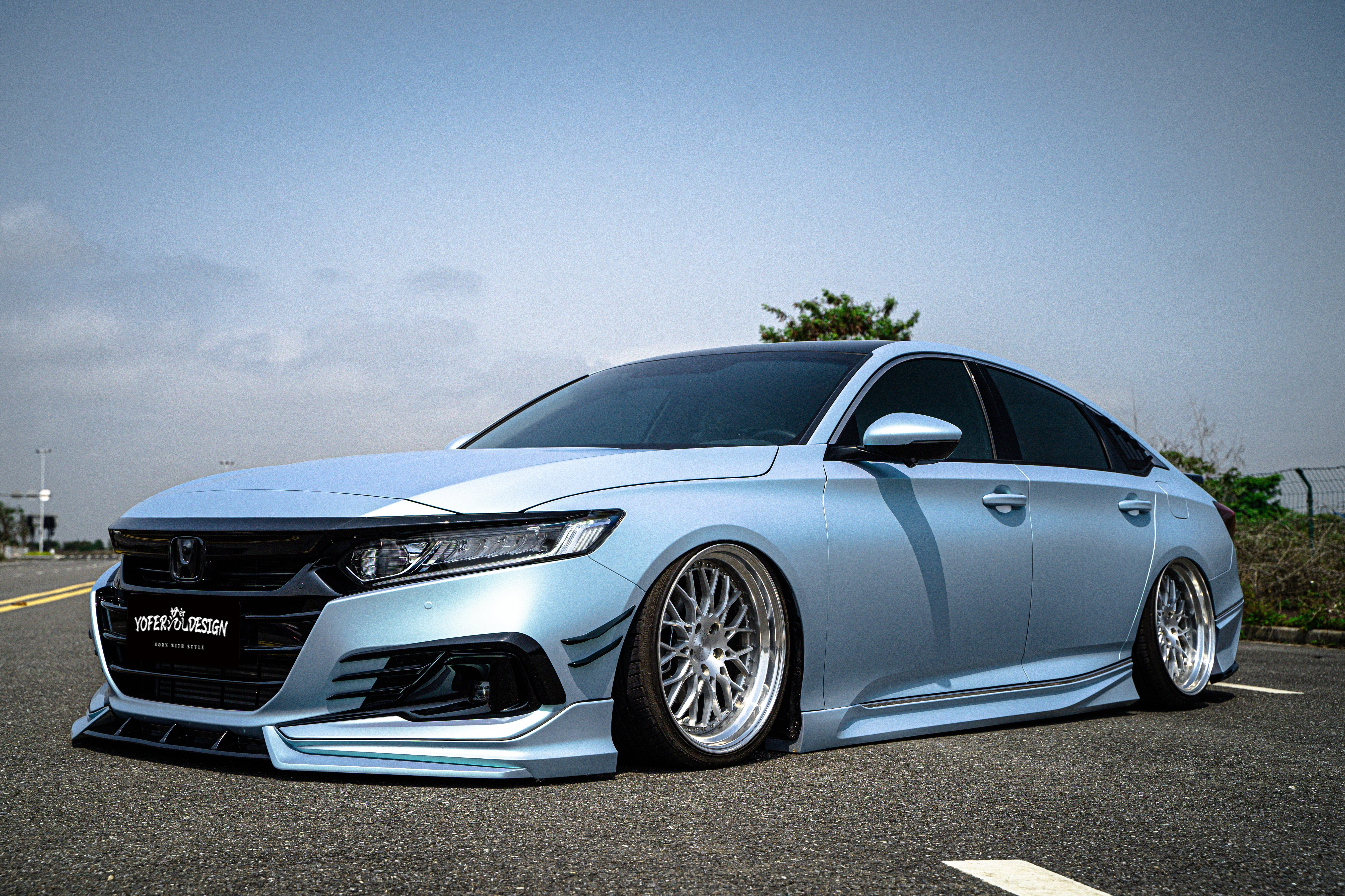 Honda Accord 10.5th Gen facelift 2021 2022 with Aftermarket Parts - Package A PP Polypropylene & ABS from Yofer USA