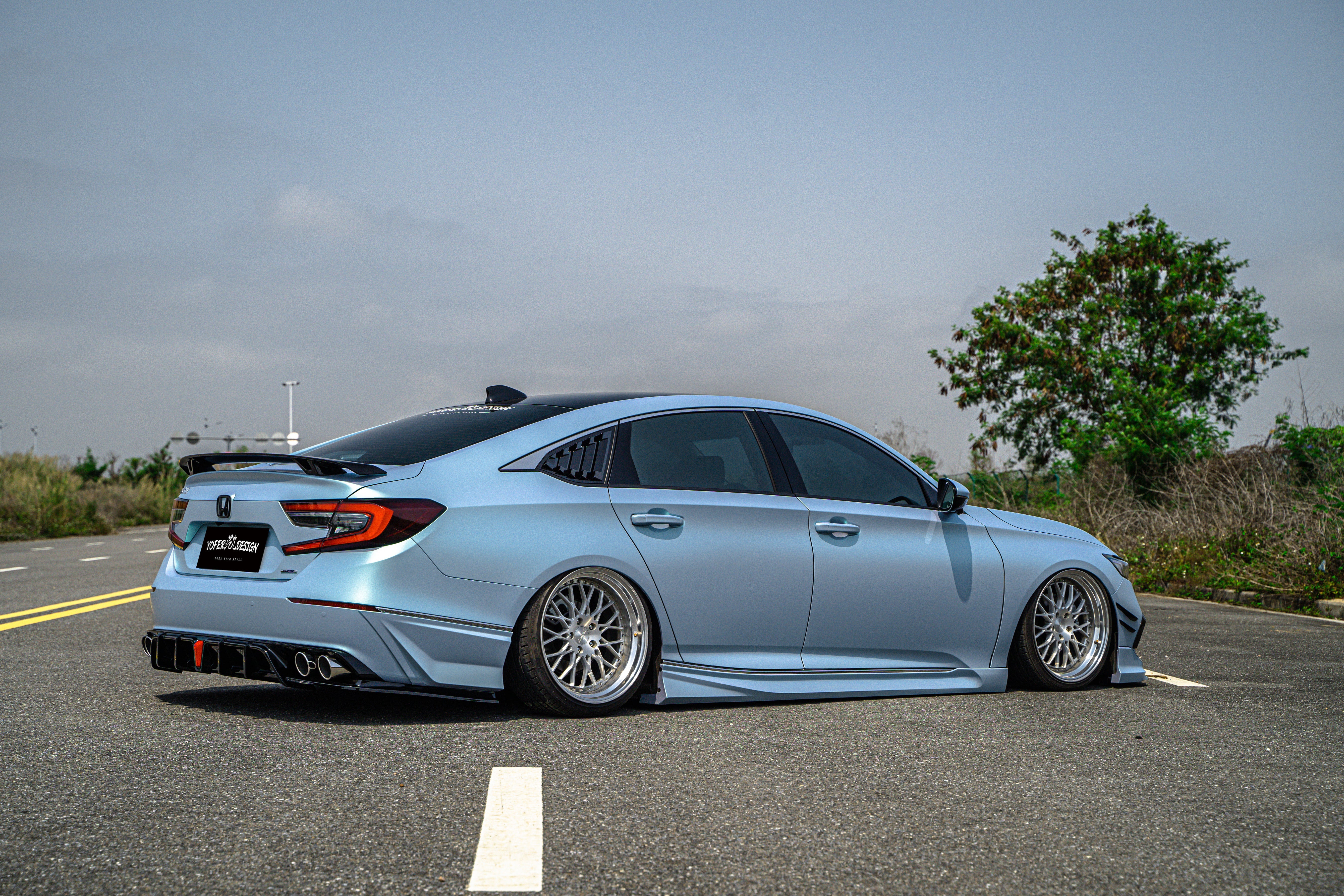Honda Accord 10.5th Gen facelift 2021 2022 with Aftermarket Parts - Package A PP Polypropylene & ABS from Yofer USA