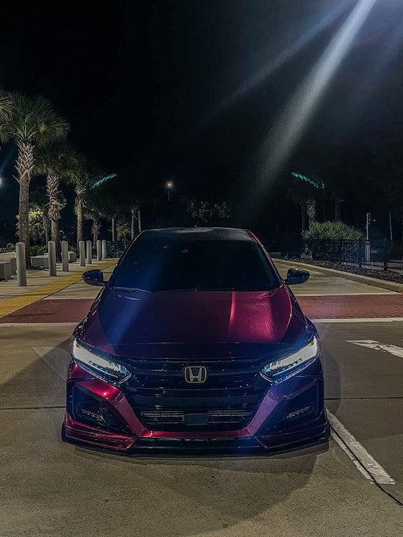 Honda Accord 10th Gen Pre-facelift 2018-2020 with Aftermarket Parts - Front Bumper PP from Yofer USA