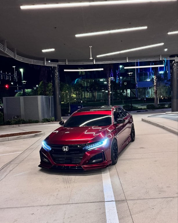 Honda Accord 10th Gen Pre-facelift 2018-2020 with Aftermarket Parts - Front Bumper PP from Yofer USA