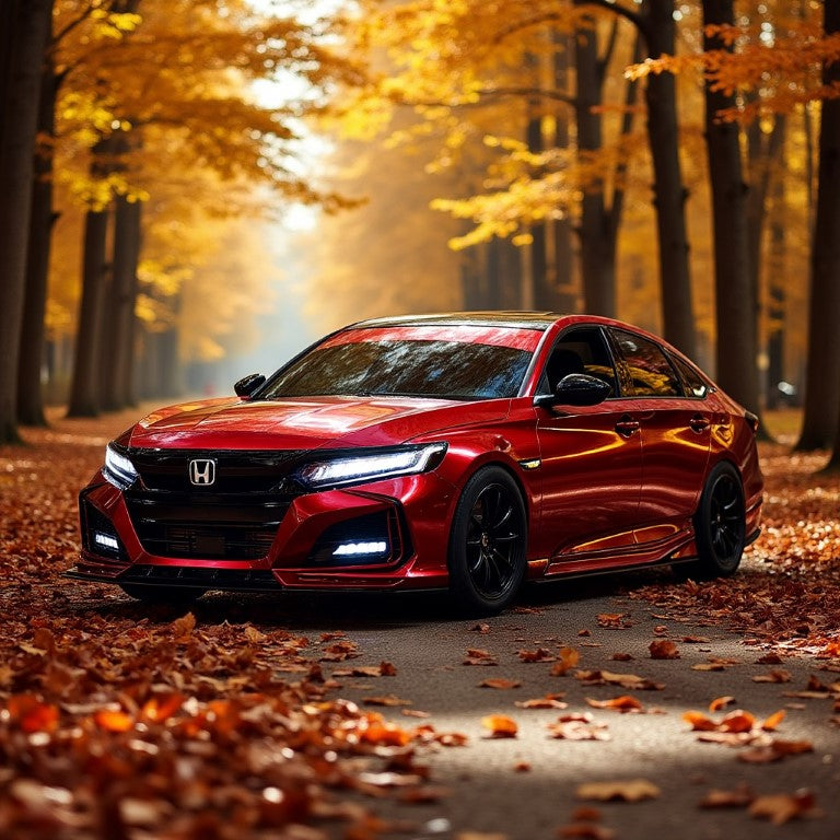 Honda Accord 10th Gen Pre-facelift 2018-2020 with Aftermarket Parts - Front Bumper PP from Yofer USA