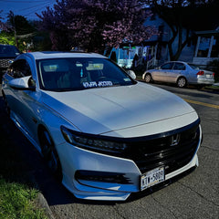 Honda Accord 10th Gen Pre-facelift 2018-2020 with Aftermarket Parts - Front Lip PP from Yofer USA