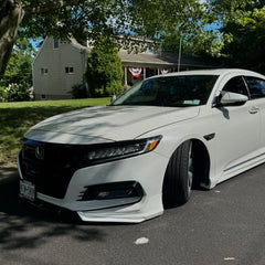Honda Accord 10th Gen Pre-facelift 2018-2020 with Aftermarket Parts - Front Lip PP from Yofer USA
