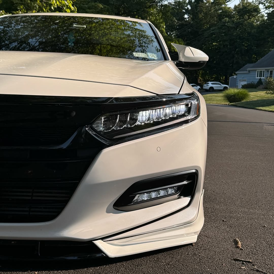 Honda Accord 10th Gen Pre-facelift 2018-2020 with Aftermarket Parts - Front Lip PP from Yofer USA