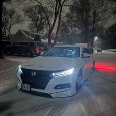 Honda Accord 10th Gen Pre-facelift 2018-2020 with Aftermarket Parts - Front Lip PP from Yofer USA