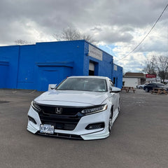 Honda Accord 10th Gen Pre-facelift 2018-2020 with Aftermarket Parts - Front Lip PP from Yofer USA