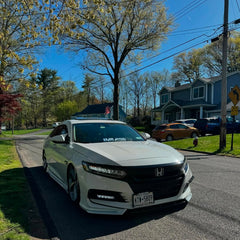 Honda Accord 10th Gen Pre-facelift 2018-2020 with Aftermarket Parts - Front Lip PP from Yofer USA