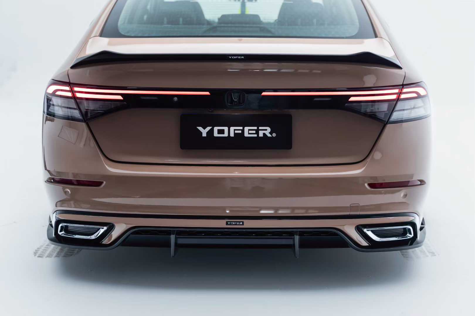 Honda Accord 11th Gen CY1 CY2 2023 2024 with Aftermarket Parts - Rear Lip Spoiler ABS from Yofer USA