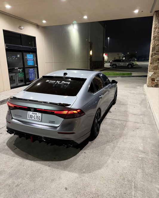 Honda Accord 11th Gen CY1 CY2 2023 2024 with Aftermarket Parts - Rear Lip Spoiler ABS from Yofer USA