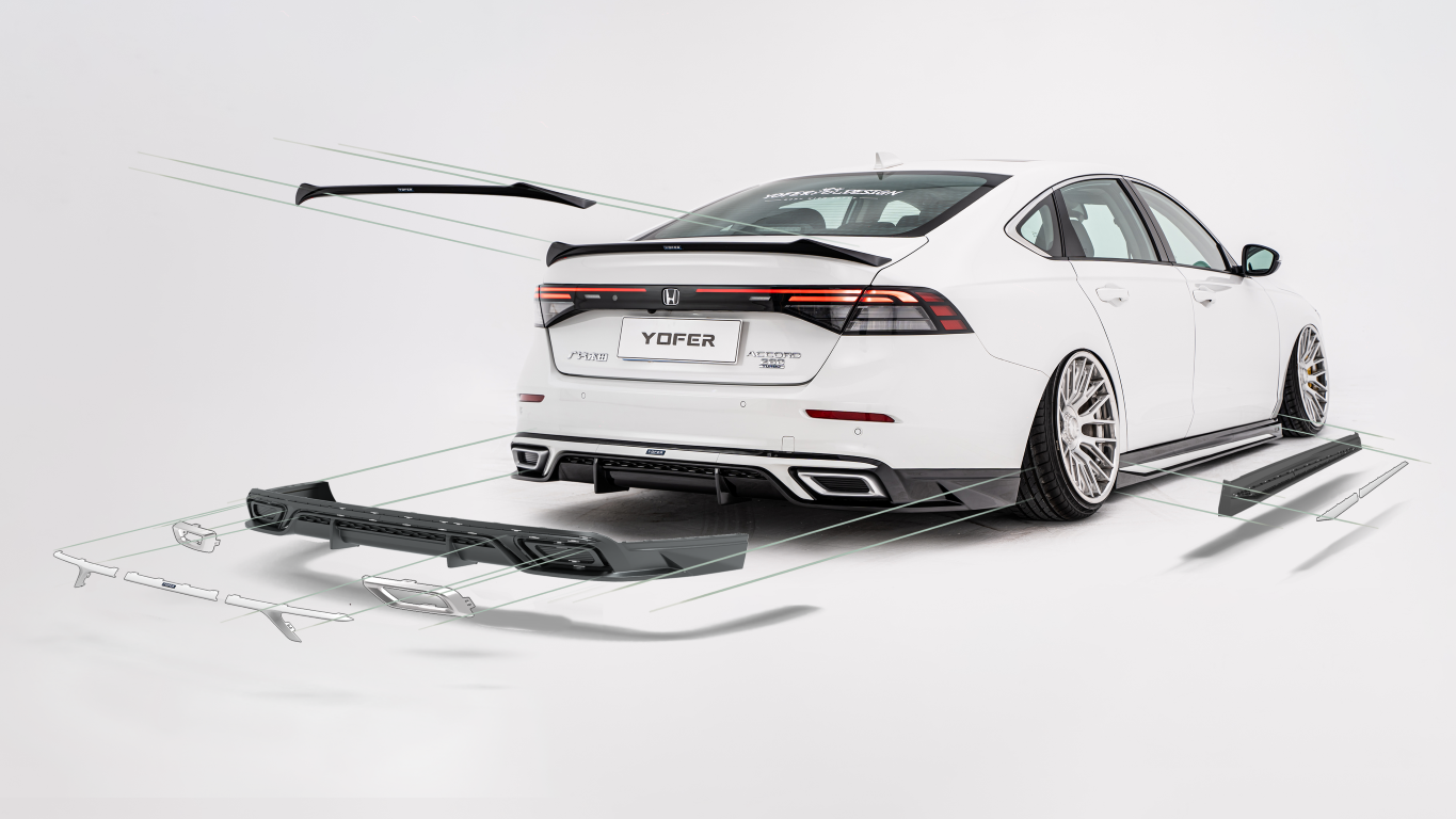 Honda Accord 11th Gen CY1 CY2 2023-ON with Aftermarket Parts - Full Body Kit PP Polypropylene & ABS from Yofer USA