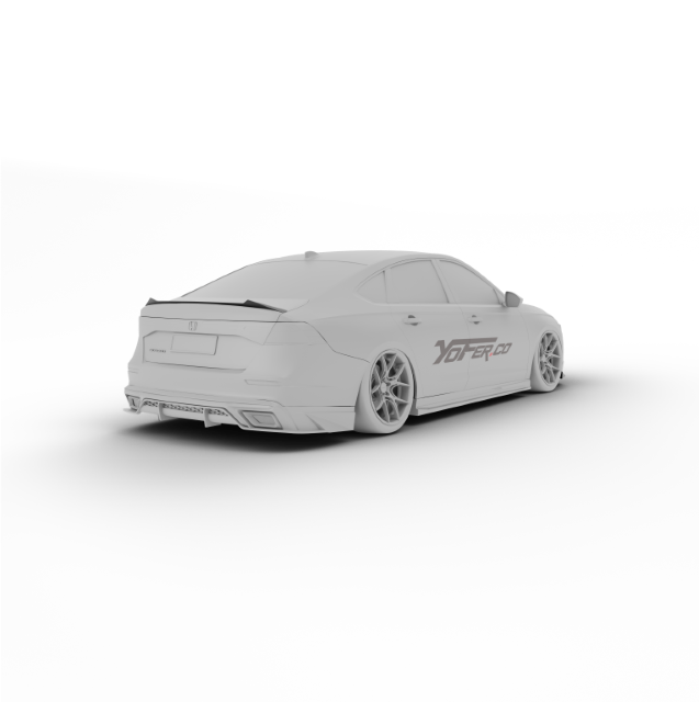 Honda Accord 11th Gen CY1 CY2 2023 2024 with Aftermarket Parts - Rear Lip Spoiler ABS from Yofer USA
