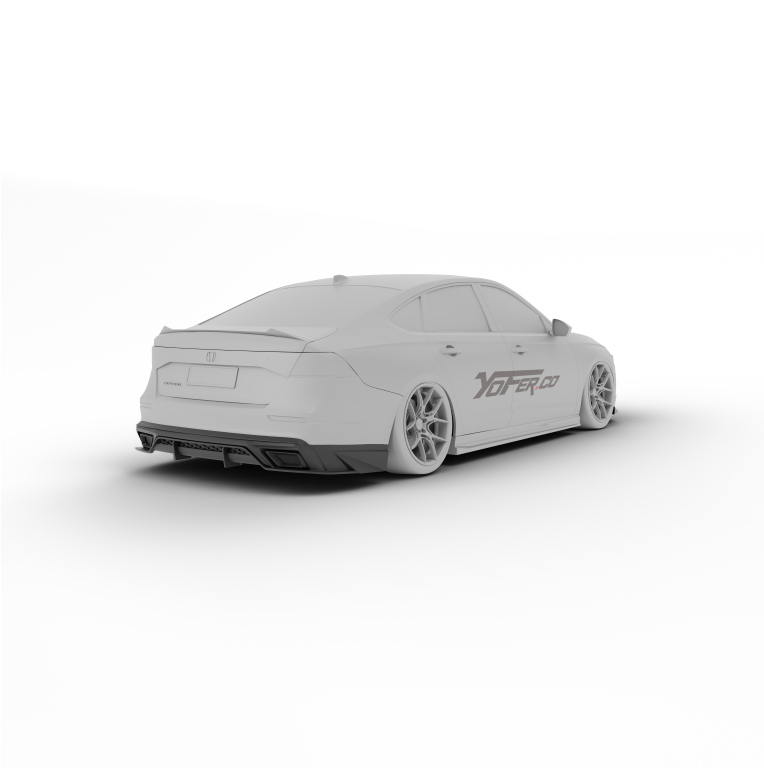 Honda Accord 11th Gen CY1 CY2 2023 2024 with Aftermarket Parts - Rear Diffuser PP from Yofer USA