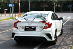 Honda Civic 10th Gen FC1 FC2 FC5 FC6 2016 2017 2018 2019 2020 2021 Sedan with Aftermarket Parts - Package A PP Polypropylene & ABS from Yofer USA