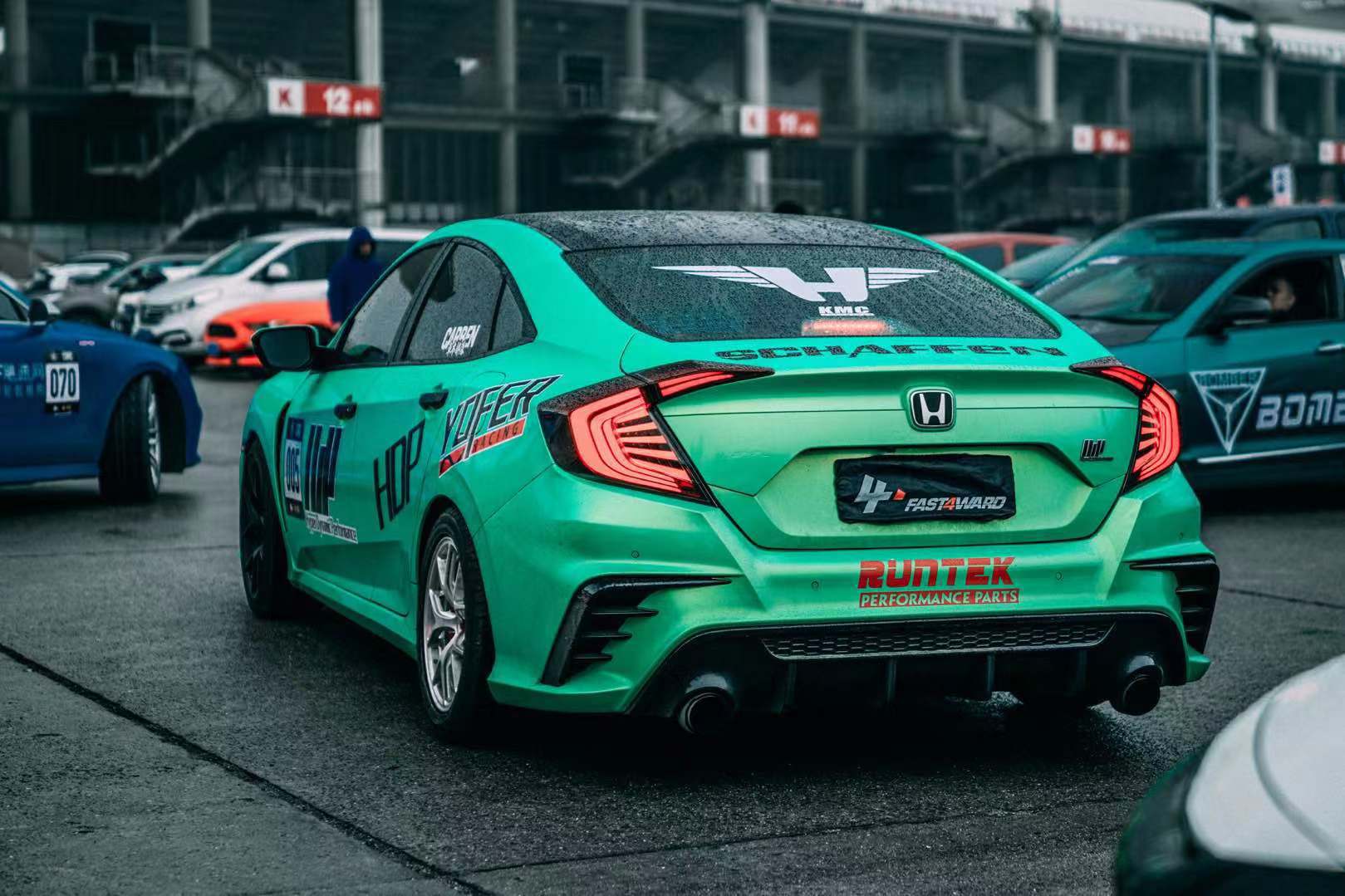 Honda Civic 10th Gen FC1 FC2 FC5 FC6 2016 2017 2018 2019 2020 2021 Sedan with Aftermarket Parts - Package A PP Polypropylene & ABS from Yofer USA