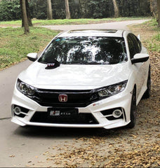 Honda Civic 10th Gen FC1 FC2 FC5 FC6 2016 2017 2018 2019 2020 2021 Sedan with Aftermarket Parts - Package A PP Polypropylene & ABS from Yofer USA