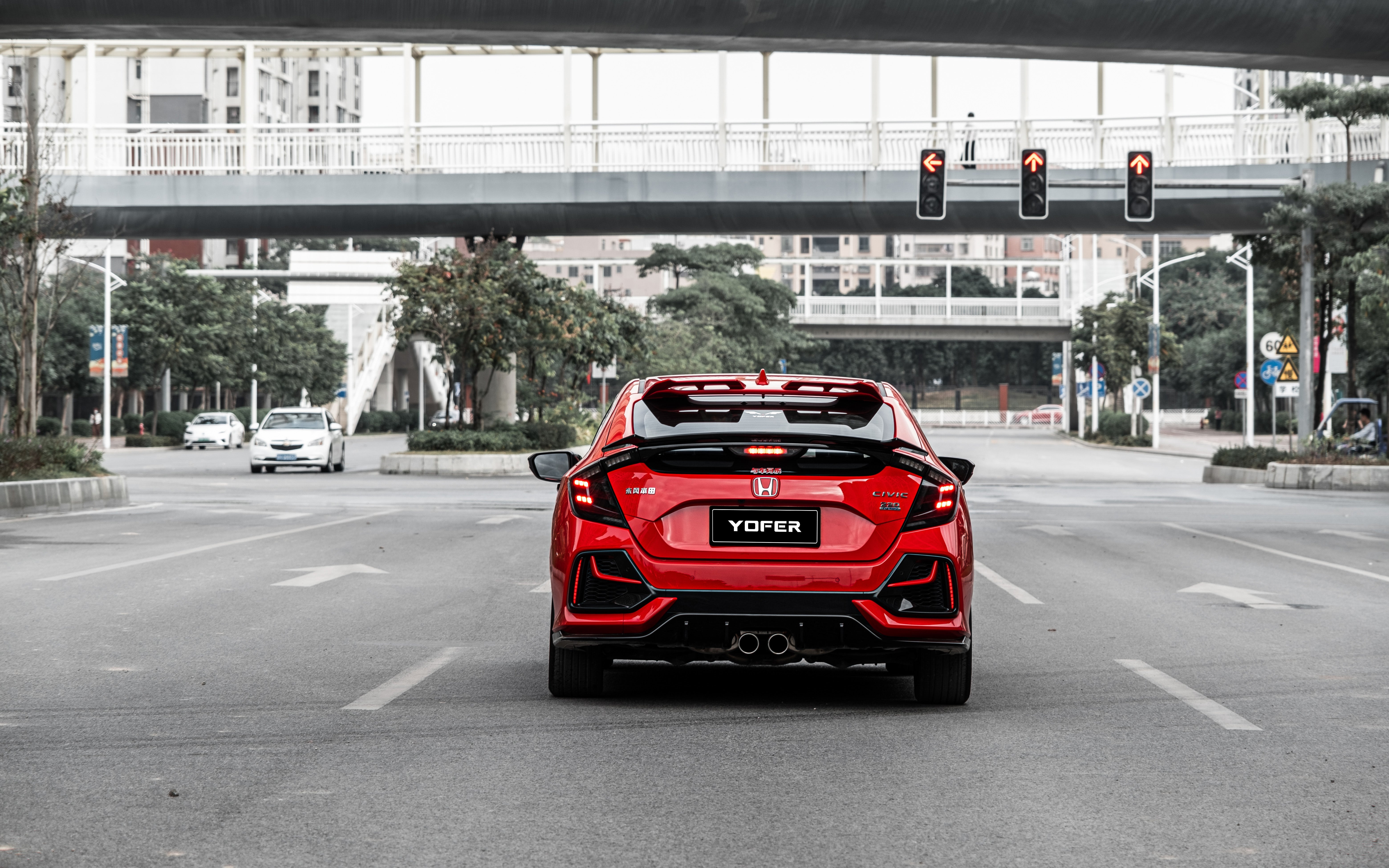 Honda Civic 10th Gen FK7 2017 2018 2019 2020 2021 Hatchback with Aftermarket Parts - Package A ABS from Yofer USA