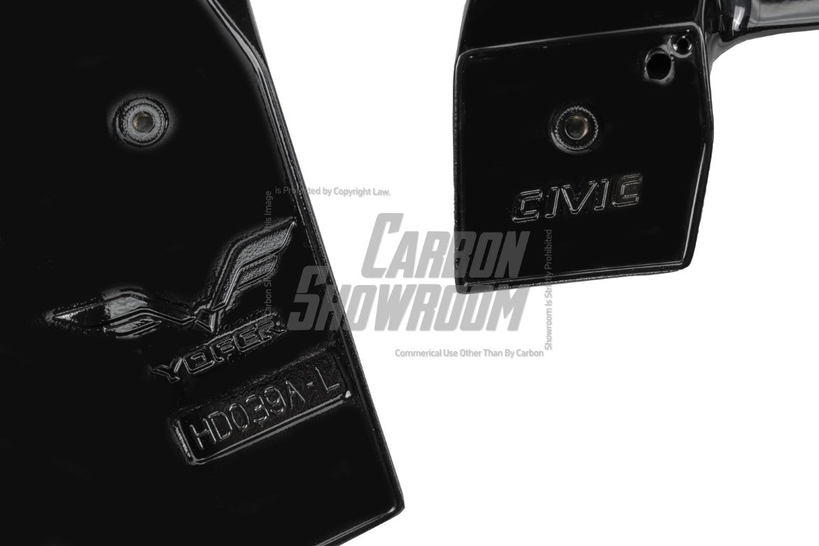 Honda Civic 10th Gen FK7 2017-2021 with Aftermarket Parts - Rear Roof Spoiler ABS from Yofer USA