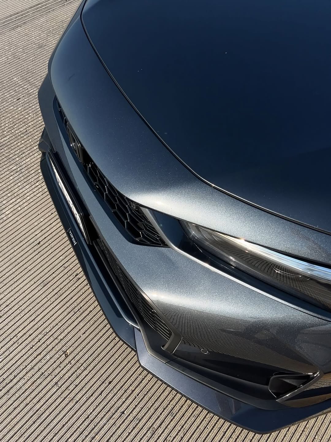 Honda Civic 11th 11.5th Gen FE1 FE2 FE4 2022-ON & Civic 11th 11.5th Gen FL1 FL2 FL4 2022-ON with Aftermarket Parts - V4 Front Lip PP Polypropylene from Yofer USA