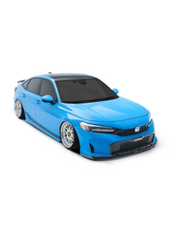 Honda Civic 11.5th Gen FE1 FE2 FE4 2025-ON & Civic 11.5th Gen FL1 FL2 FL4 2025-ON with Aftermarket Parts - V3 Front Lip PP Polypropylene from Yofer USA