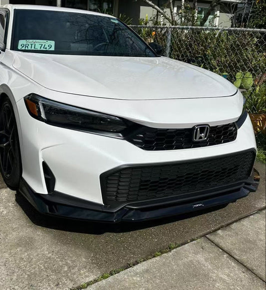 Honda Civic 11.5th Gen FE1 FE2 FE4 2025-ON Facelift with Aftermarket Parts - Front Lip PP from Yofer USA