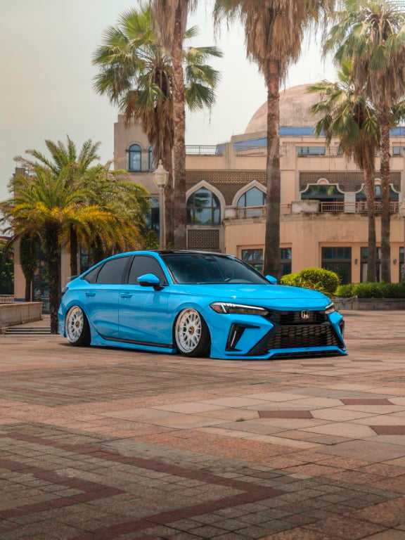 Honda Civic 11th 11.5th Gen FE1 FE2 FE4 2022-ON & Civic 11th 11.5th Gen FL1 FL2 FL4 2022-ON with Aftermarket Parts - V1 Front Bumper PP Polypropylene from Yofer USA