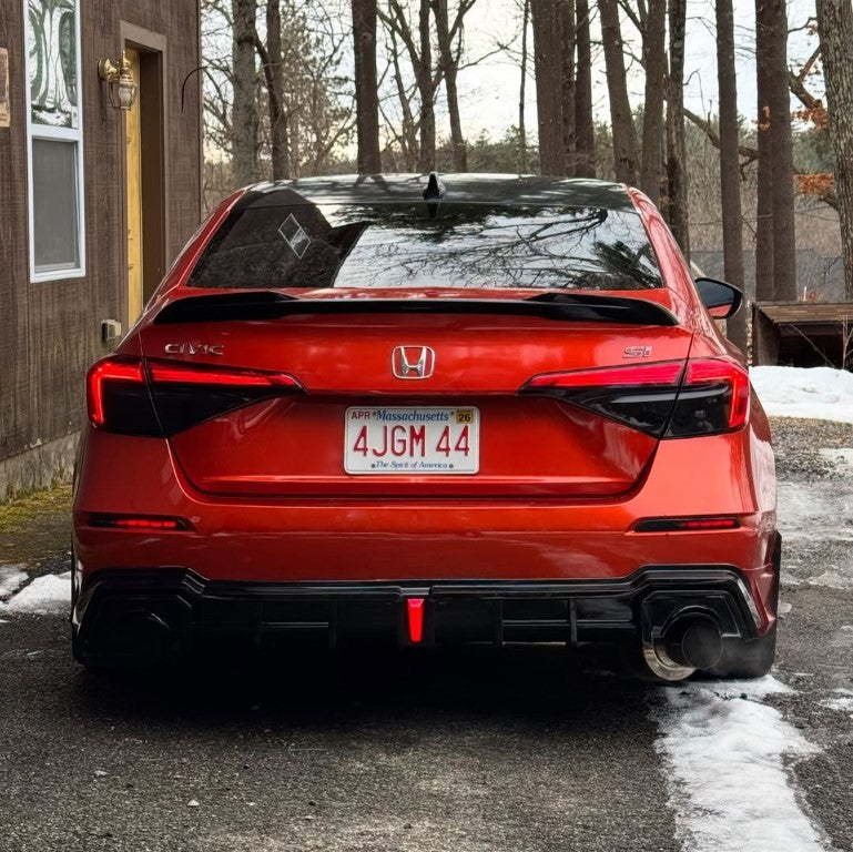 Honda Civic 11th Gen FE1 FE2 FE4 2022-ON with Aftermarket Parts - Rear Diffuser & Canards PP from Yofer USA