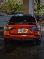 Honda Civic 11th Gen FE1 FE2 FE4 2022-ON with Aftermarket Parts - Rear Diffuser & Canards PP from Yofer USA