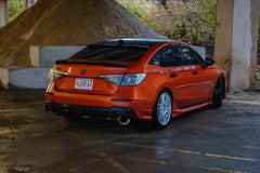 Honda Civic 11th Gen FE1 FE2 FE4 2022-ON with Aftermarket Parts - Rear Diffuser & Canards PP from Yofer USA