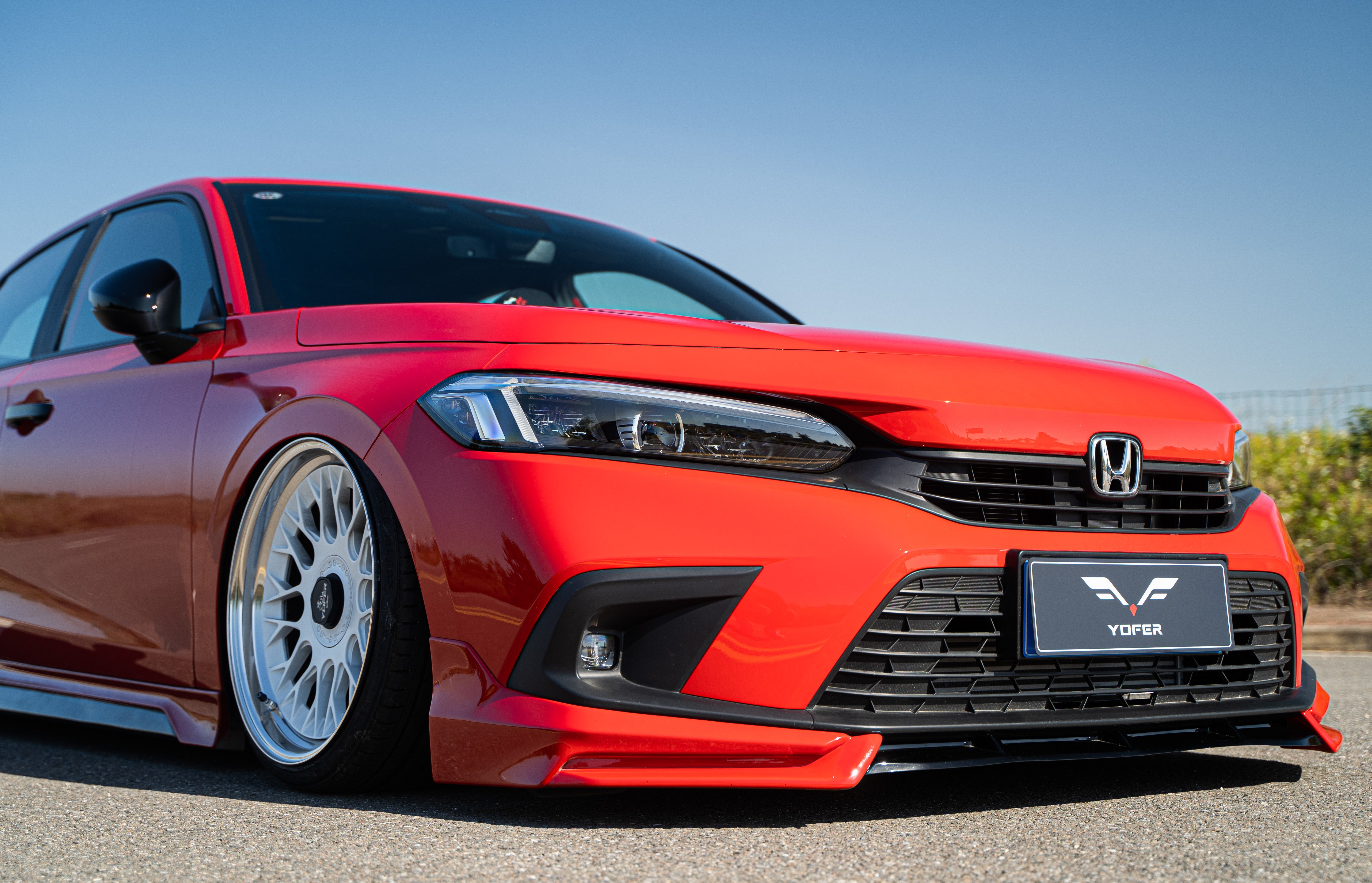 Honda Civic 11th Gen FE1 FE2 FE4 2022-ON Sedan with Aftermarket Parts - Package A PP Polypropylene & ABS from Yofer USA