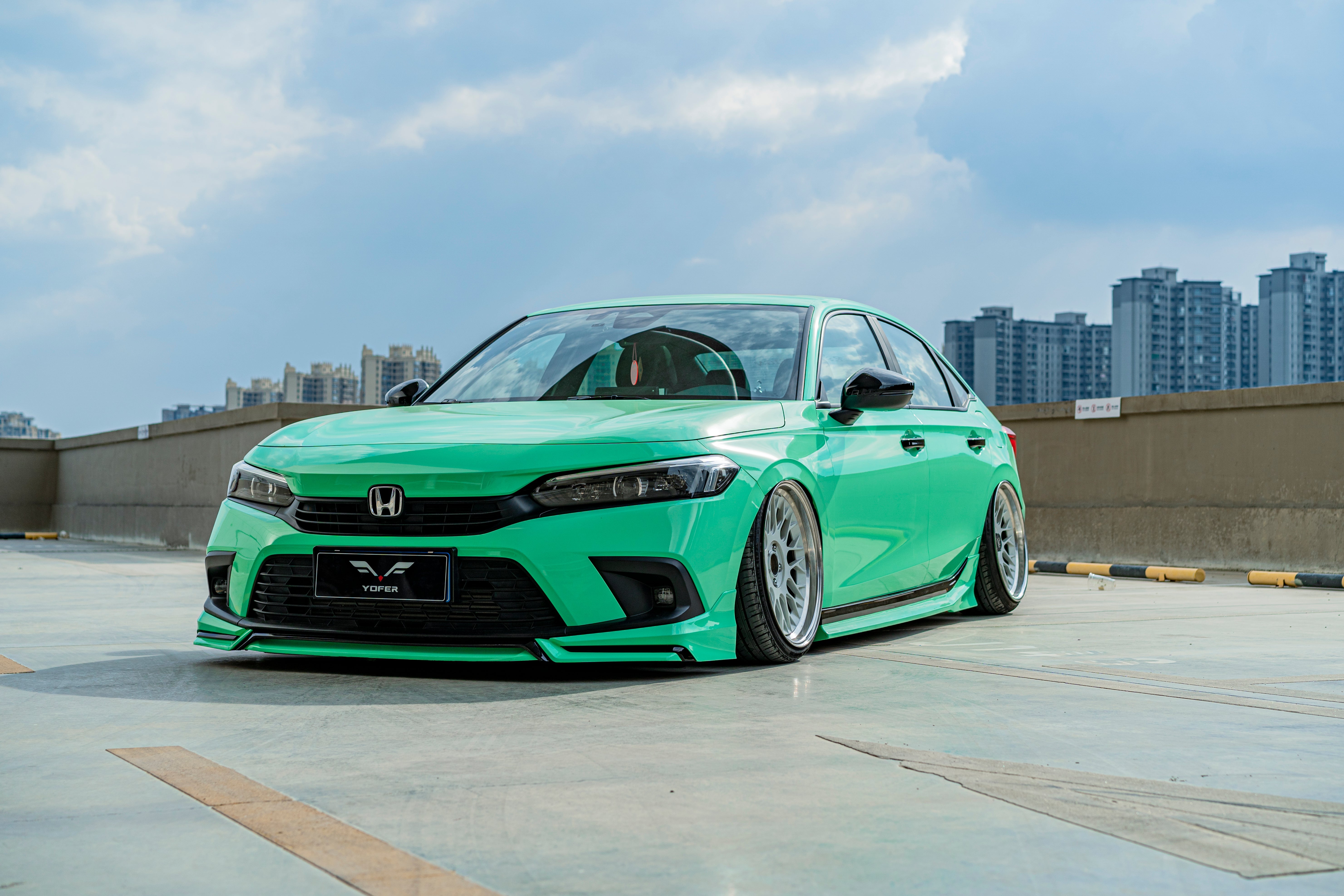 Honda Civic 11th Gen FE1 FE2 FE4 2022-ON Sedan with Aftermarket Parts - Package A PP Polypropylene & ABS from Yofer USA