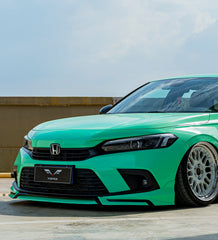 Honda Civic 11th Gen FE1 FE2 FE4 2022-ON & Civic 11th Gen FL1 FL2 FL4 2022-ON with Aftermarket Parts - V1 Style Front Lip Spliter PP from Yofer USA