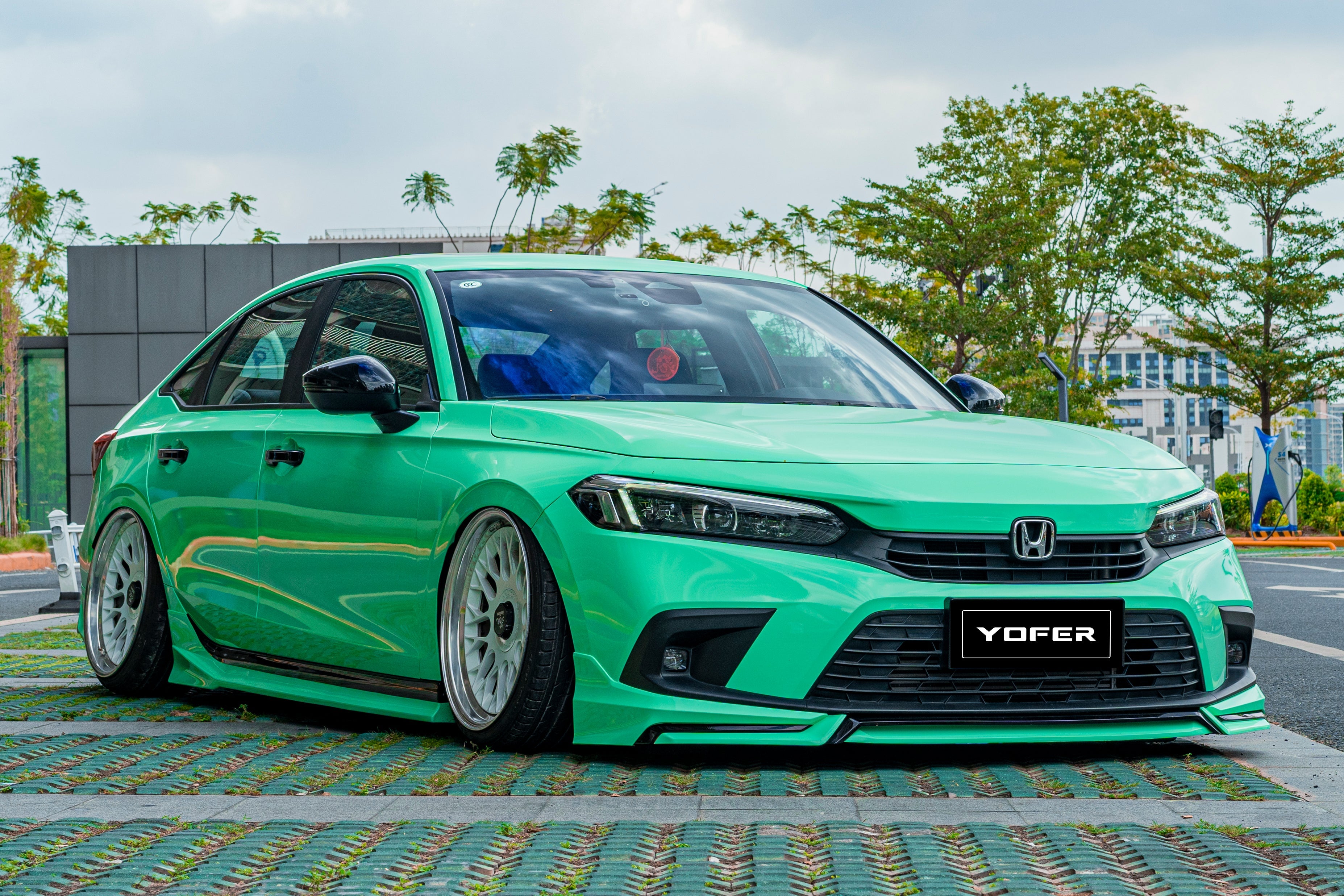 Honda Civic 11th Gen FE1 FE2 FE4 2022-ON Sedan with Aftermarket Parts - Package A PP Polypropylene & ABS from Yofer USA