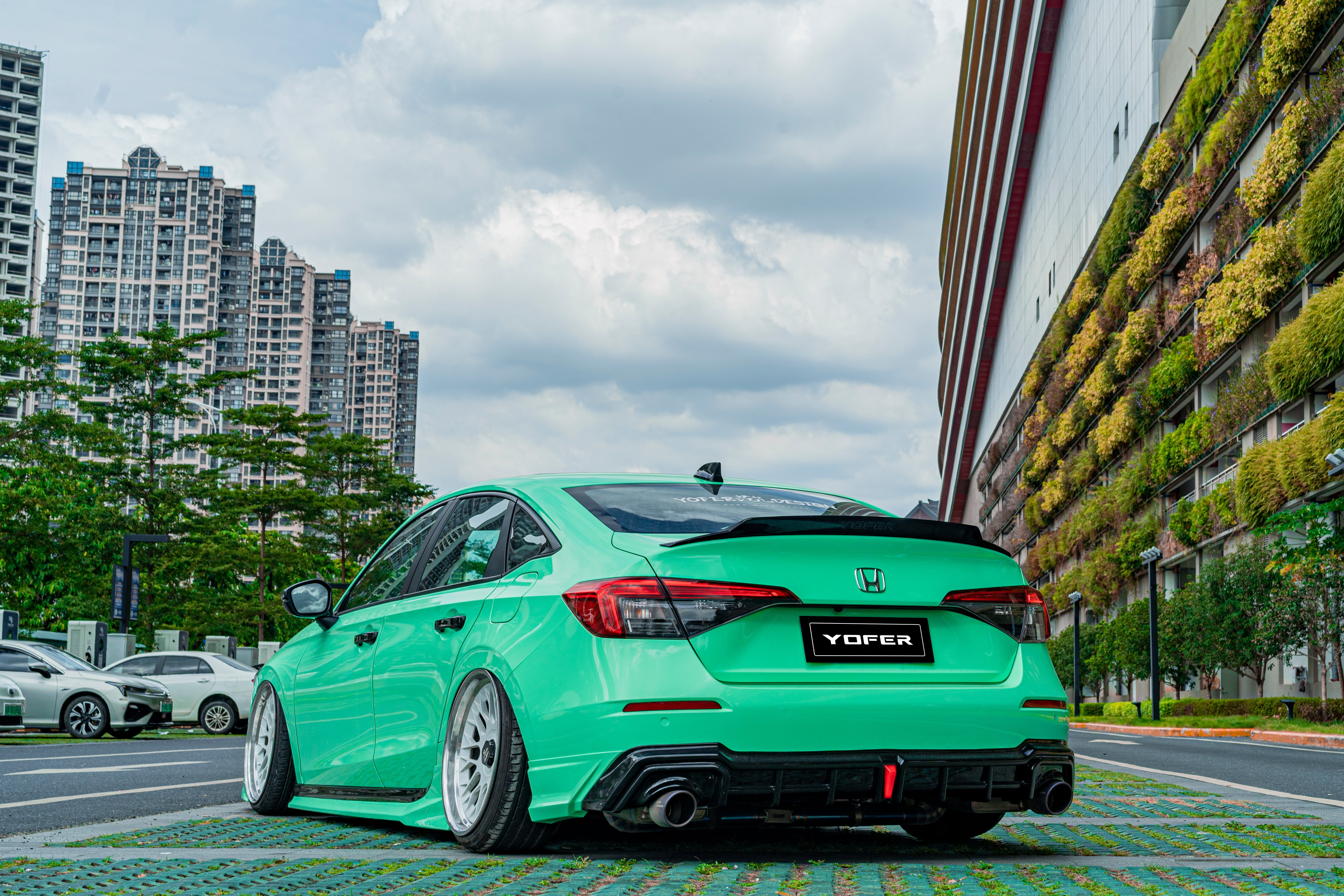 Honda Civic 11th Gen FE1 FE2 FE4 2022-ON Sedan with Aftermarket Parts - Package A PP Polypropylene & ABS from Yofer USA