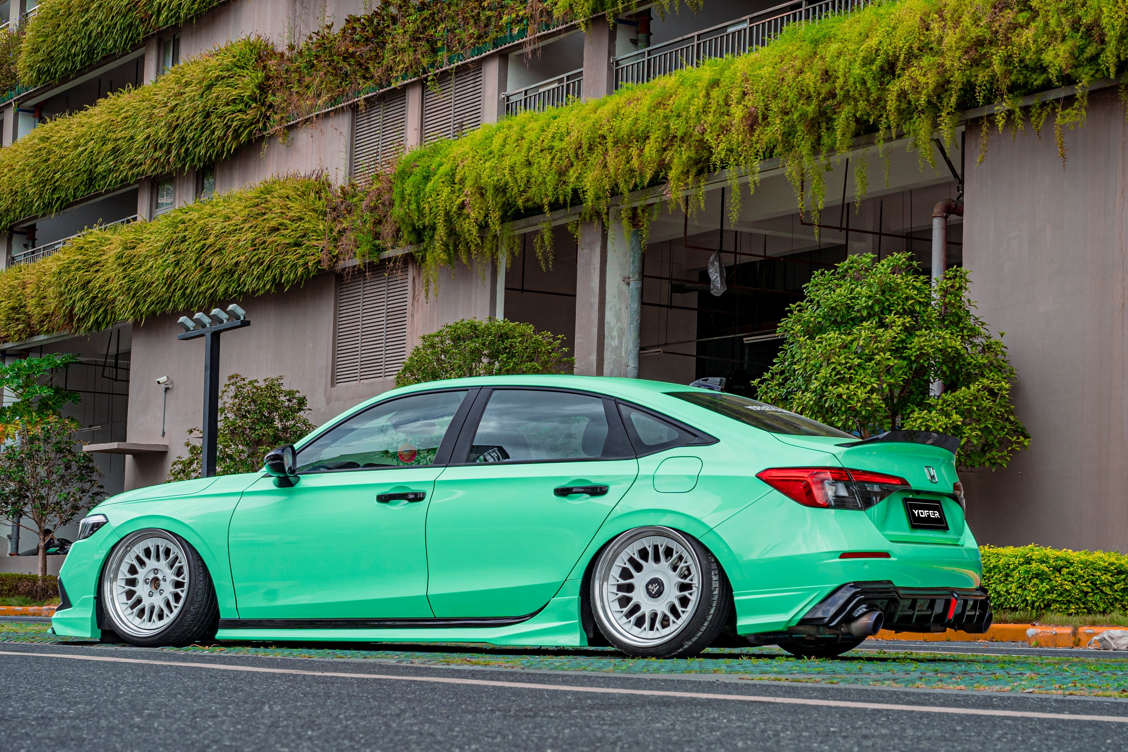 Honda Civic 11th Gen FE1 FE2 FE4 2022-ON Sedan with Aftermarket Parts - Package A PP Polypropylene & ABS from Yofer USA