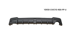 Honda Civic 11th Gen FE1 FE2 FE4 2022-ON with Aftermarket Parts - Rear Diffuser & Canards PP from Yofer USA