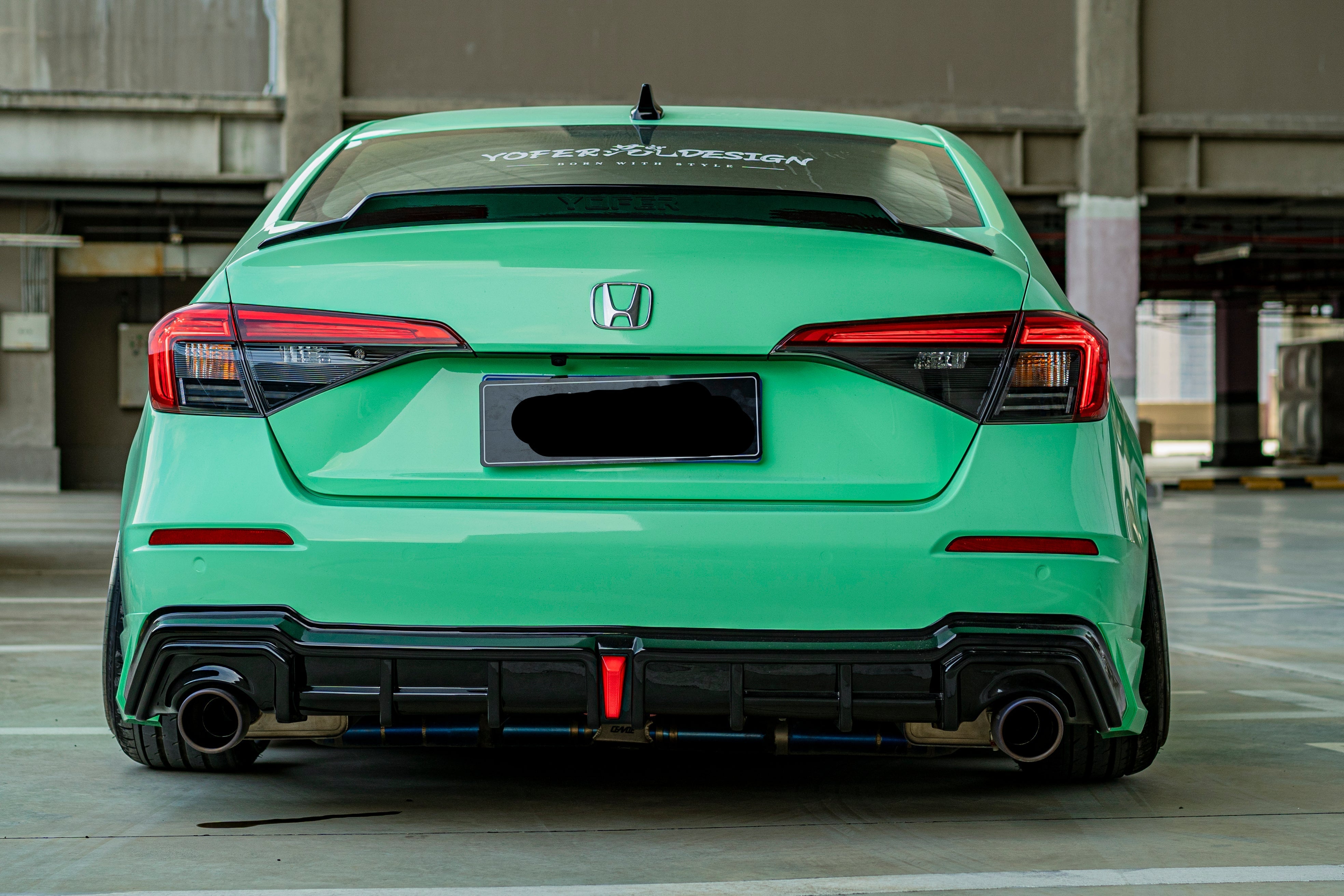 Honda Civic 11th Gen FE1 FE2 FE4 2022-ON Sedan with Aftermarket Parts - Package A PP Polypropylene & ABS from Yofer USA