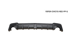 Honda Civic 11th Gen FE1 FE2 FE4 2022-ON with Aftermarket Parts - Rear Diffuser & Canards PP from Yofer USA
