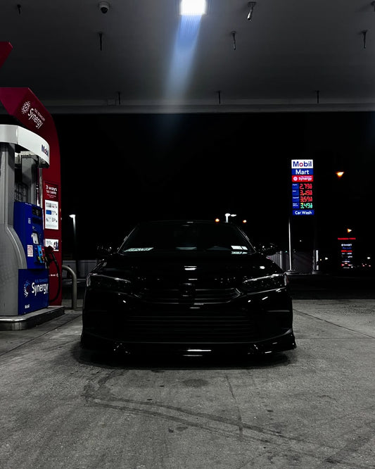 Honda Civic 11th Gen FE1 FE2 FE4 2022 2023 2024 & Civic 11th Gen FL1 FL2 FL4 2022 2023 2024 with Aftermarket Parts - V1 Front Lip Splitter PP from Yofer USA