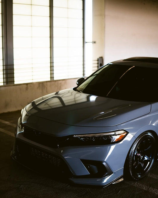 Honda Civic 11th Gen FE1 FE2 FE4 2022-ON & Civic 11th Gen FL1 FL2 FL4 2022-ON with Aftermarket Parts - V2 Style Front Lip Spliter PP from Yofer USA