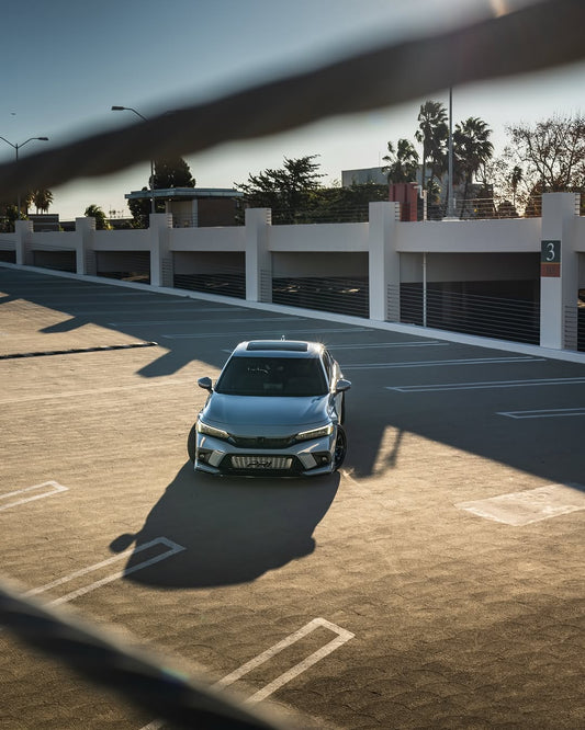 Honda Civic 11th Gen FE1 FE2 FE4 2022-ON & Civic 11th Gen FL1 FL2 FL4 2022-ON with Aftermarket Parts - V2 Style Front Lip Spliter PP from Yofer USA