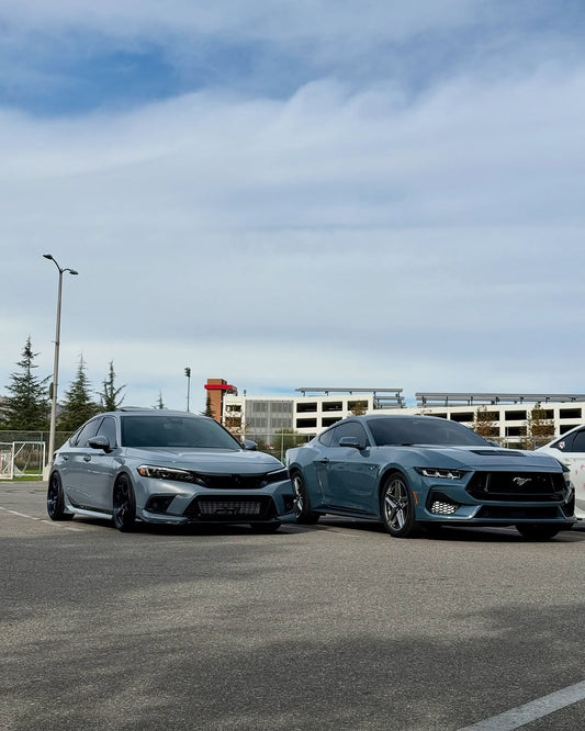 Honda Civic 11th Gen FE1 FE2 FE4 2022-ON & Civic 11th Gen FL1 FL2 FL4 2022-ON with Aftermarket Parts - V2 Style Front Lip Spliter PP from Yofer USA