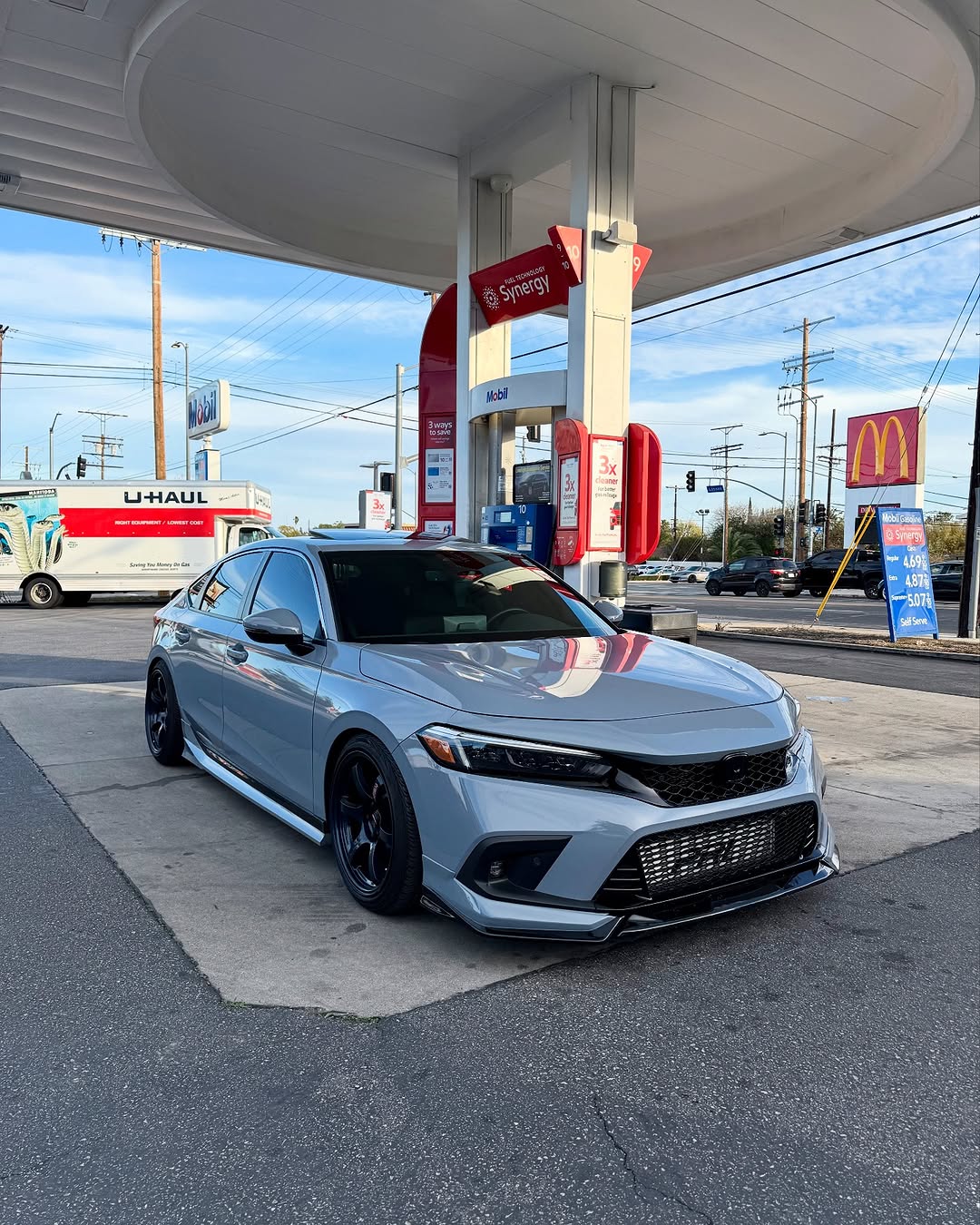 Honda Civic 11th Gen FE1 FE2 FE4 2022-ON & Civic 11th Gen FL1 FL2 FL4 2022-ON with Aftermarket Parts - Side Skirts PP from Yofer USA