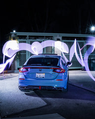 Honda Civic 11th Gen FL1 FL2 FL4 2022-ON with Aftermarket Parts - Rear Diffuser PP from Yofer USA