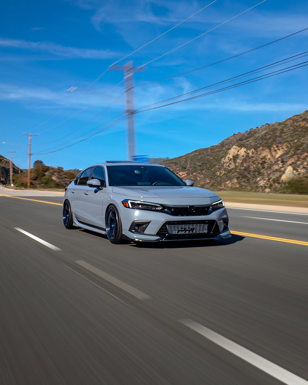 Honda Civic 11th Gen FE1 FE2 FE4 2022-ON & Civic 11th Gen FL1 FL2 FL4 2022-ON with Aftermarket Parts - Side Skirts PP from Yofer USA